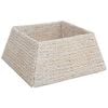 vidaXL Christmas Tree Collar White 60 x 60 x 28 cm Water Hyacinth