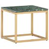 vidaXL Coffee Table Green 40x40x35 cm Real Stone with Marble Texture