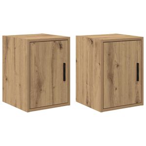 vidaXL Garage Wall Cabinets 2 pcs Artisan Oak Engineered Wood