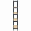 vidaXL 5-Layer Storage Shelf Anthracite Steel&Engineered Wood