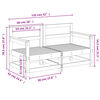 vidaXL Garden Corner Sofas 2 pcs Impregnated Wood Pine
