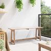vidaXL Outdoor Bench Brown 119 x 35 x 47cm Solid pine wood