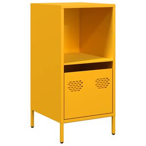 vidaXL Sideboard Mustard Yellow 35x39x73,5 cm Cold-rolled Steel
