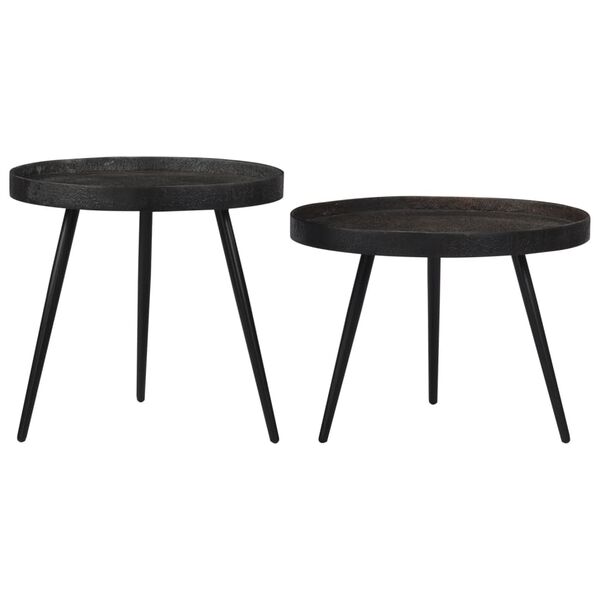 vidaXL Nesting Coffee Tables 2 pcs Iron