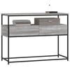 vidaXL Console Table Grey Sonoma 100x40x75 cm Engineered Wood