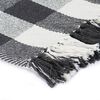 vidaXL Throw Cotton Check 160x210 cm Anthracite