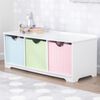 KidKraft Children's Storage Bench Nantucket Pastel
