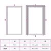 vidaXL Interior Door Slim Golden 102.5x201.5 cm Tempered Glass and Aluminium