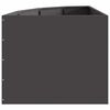 vidaXL Corner Planter Black 60 x 60 x 50 cm Steel