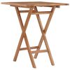 vidaXL Garden Table | Natural Teak Brown | Fine sanded teak wood | Small