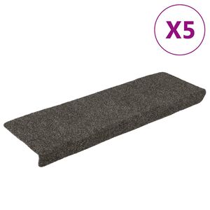 vidaXL Carpet Stair Tread | Set of 5 | Anthracite | 100% Polypropylene