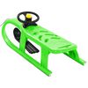 vidaXL Sledge with Wheel Green 102.5x40x23 cm Polypropylene