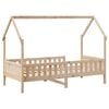 vidaXL Kids' House Bed Frame without Mattress 80x200 cm Pine