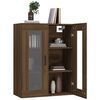 vidaXL Hanging Wall Cabinet Brown Oak 69.5x34x90 cm