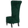 vidaXL High Back Chair Dark Green Velvet Button Design