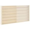 vidaXL Wall Display Case with Shelf Beige 100 x 8.5 x 54 cm Plywood