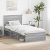 vidaXL Bed Frame Grey Sonoma 75 x 190 cm Engineered wood