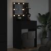 vidaXL Bedroom Dressing Tables with Drawer Black 80 x 39.6 x 135 cm