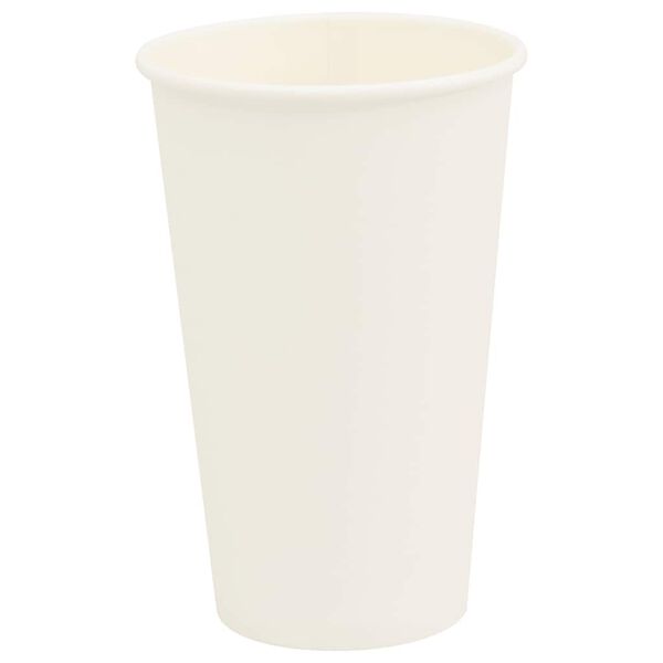 vidaXL Paper Coffee Cups 1000 pcs 16oz 400ml White