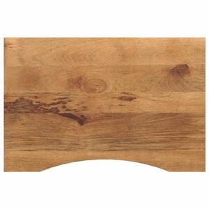 vidaXL Desk Top with Curve 90x50x2,5 cm Solid Wood Rough Mango
