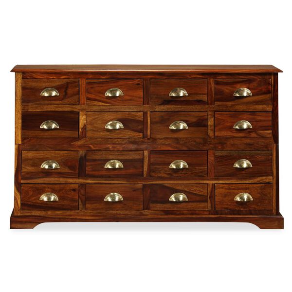 vidaXL Chest of Drawer 120x30x75 cm Solid Acacia Wood