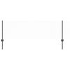 vidaXL Hexagonal Fence with Post 100 x 0.6 m PVC-Coated Steel Grey