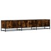 vidaXL TV Cabinet Smoked Oak 210x35x41 cm Engineered Wood