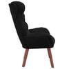 vidaXL Armchair Black 69 x 74 x 93 cm Velvet