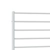 vidaXL Metal Bed Frame without Mattress with Headboard White 75x190cm