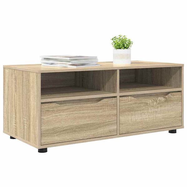 vidaXL TV Cabinet Sonoma Oak 100 x 48 x 43 cm Engineered Wood