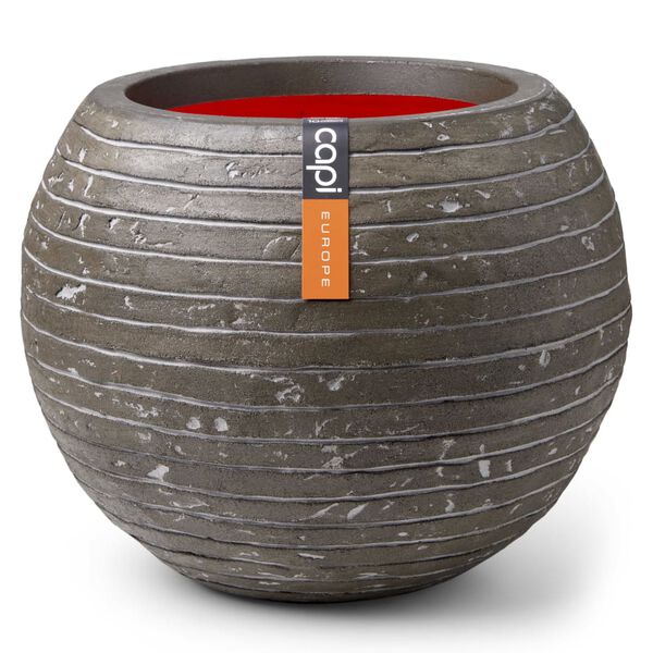 Capi Vase Nature Row Ball 40x32 cm Olive Green