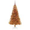 vidaXL Christmas Tree with 150 LEDs with Stand Gold 120 cm PET