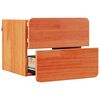 vidaXL Bedside Table 2 pcs Brown 39 x 34 x 33 cm Solid pinewood