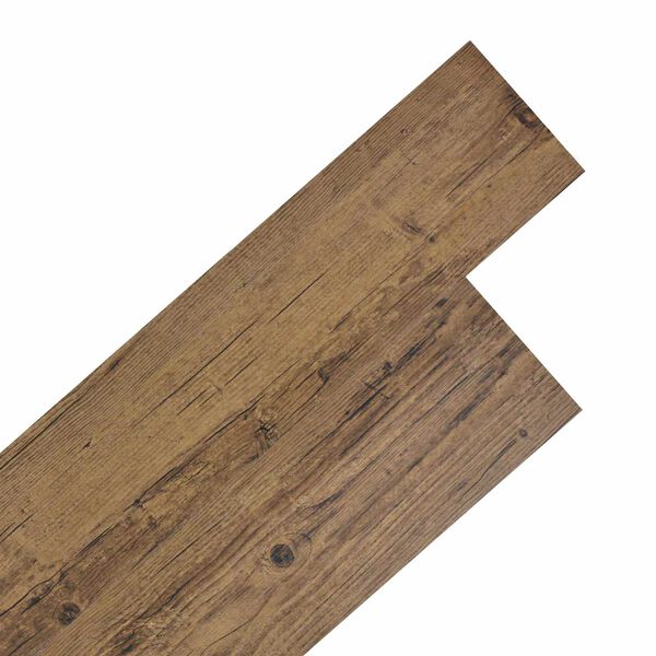 vidaXL Flooring Planks 18 pcs Walnut Brown 2.51 m&sup2; PVC