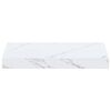 vidaXL Wall Shelf 4 pcs White Marble 40 x 23.5 x 4 cm Engineered Wood