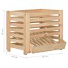 vidaXL Potato Box 60x40x50 cm Solid Pinewood