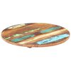 vidaXL Round Table Top 50 cm 25-27 mm Solid Reclaimed Wood