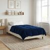 vidaXL Winter Duvet Quilted Dark Blue 140 x 200 cm Microfiber