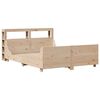 vidaXL Bed Frame without Mattress 135x190 cm Double Solid Wood Pine