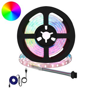 vidaXL LED Strip 2 pcs Black and Transparent Copper and Plastic