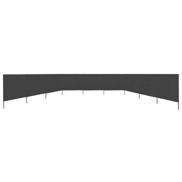 vidaXL 9-panel Wind Screen Fabric 1200x160 cm Anthracite