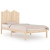 vidaXL Bed Frame without Mattress Solid Wood Single