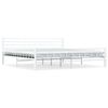 vidaXL Bed Frame White Metal 200x200 cm