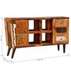 vidaXL Reclaimed Cabinet Solid Wood with 1 Door 4 Shelves 3 Drawers