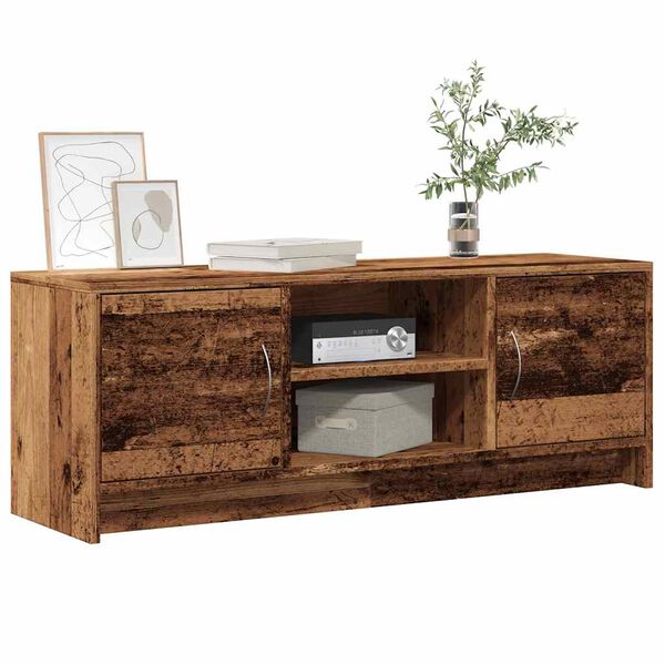 vidaXL TV Cabinet Old Wood 102x30x37.5 cm Engineered Wood