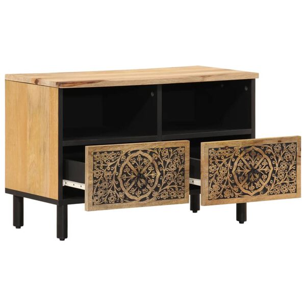 vidaXL TV Cabinet 70x33x46 cm Solid Wood Mango