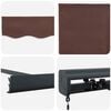 vidaXL Manual Retractable Awning Brown 400x300 cm