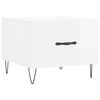 vidaXL Coffee Tables 2pcs High Gloss White 50x50x40 cm Engineered Wood