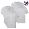 Fruit of the Loom Original T-shirts 10 pcs Grey 4XL Cotton