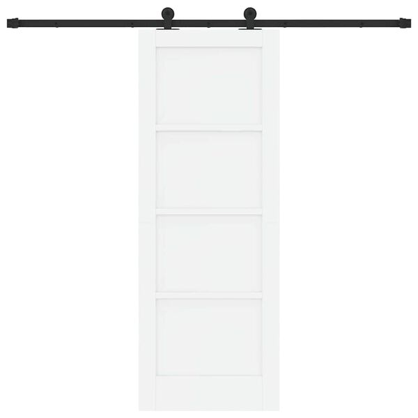 vidaXL Sliding Door ORKDAL White 73.5 x 198.5 cm Solid Pine Wood